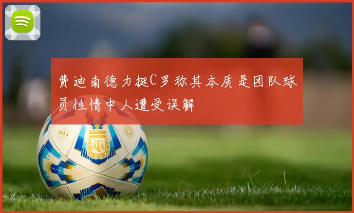 费迪南德力挺C罗称其本质是团队球员性情中人遭受误解